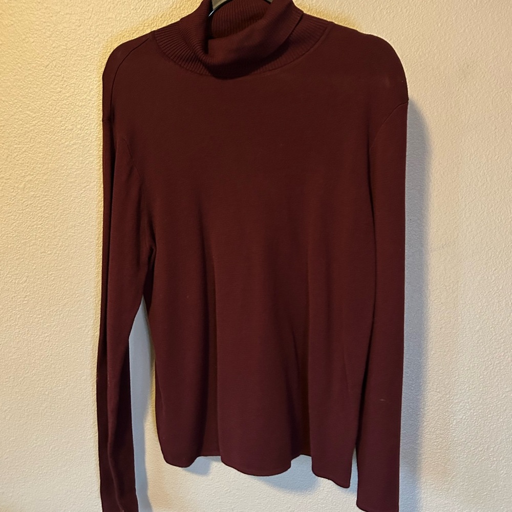 H&M Deep Red Turtleneck Sweater